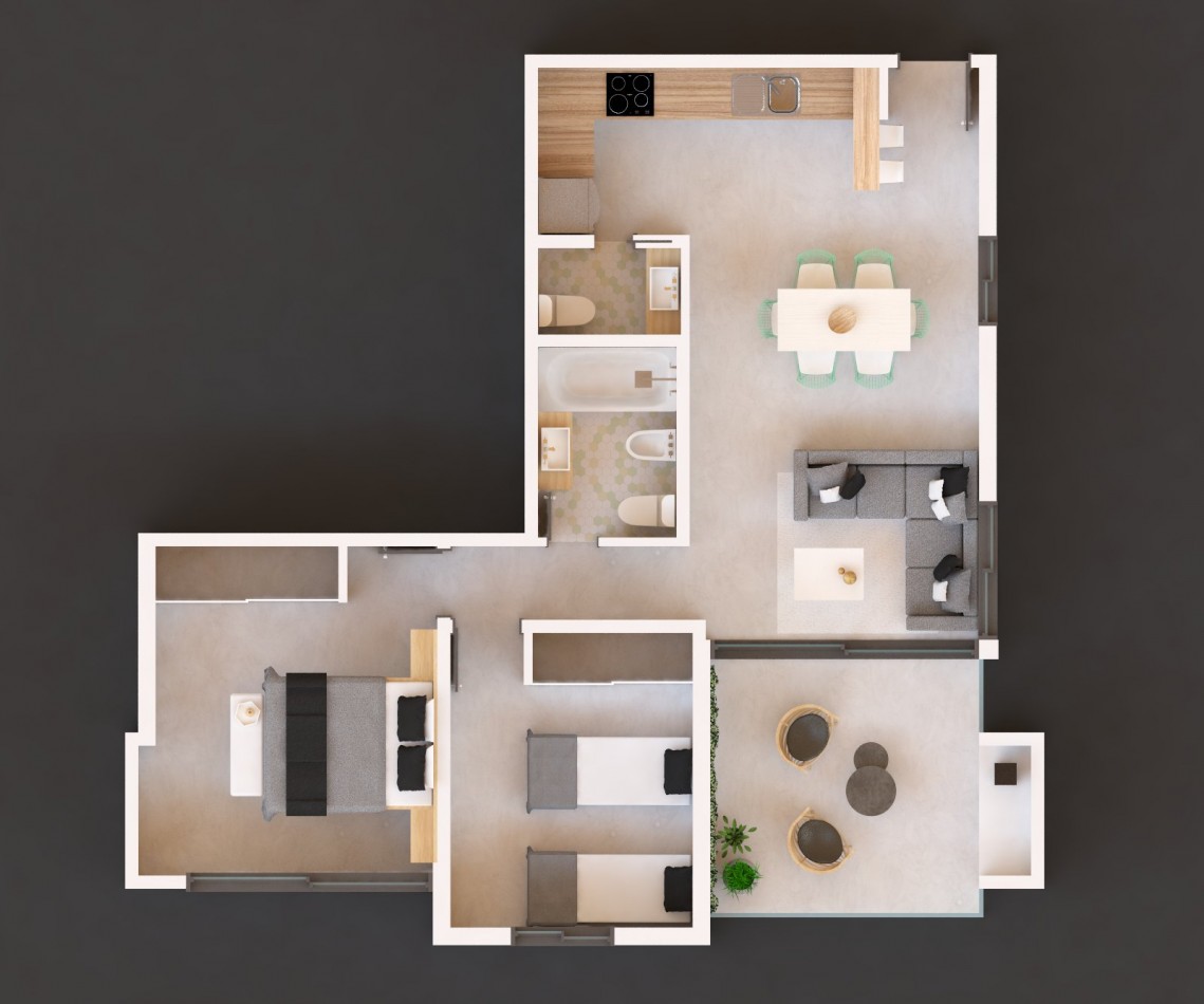 DEPARTAMENTO 3 AMBIENTES EN VENTA