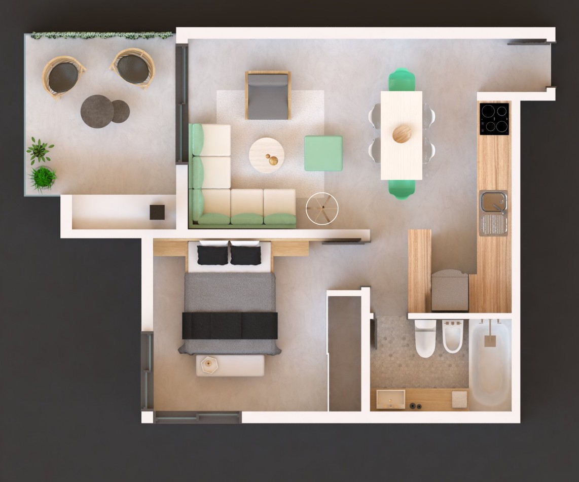 DEPARTAMENTO 3 AMBIENTES EN VENTA